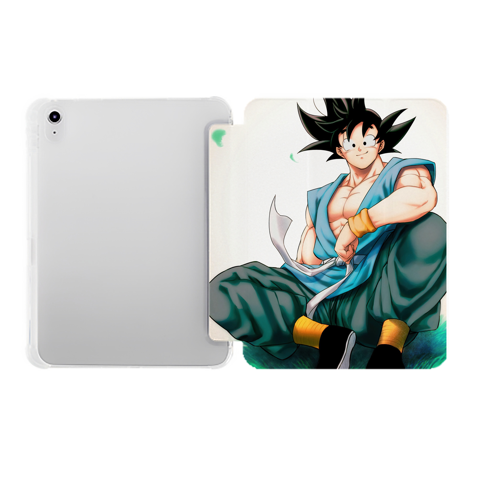 （画像用） ドラゴンボール DRAGON BALL IPad ケース ペン収納付き 三つ折りスタンド PUレザー×シリコン 対応機種9.5/10.5/10.9インチ